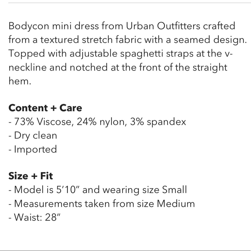 NEW UO Eldridge Notched Bodycon Mini Dress - Picture 5 of 5